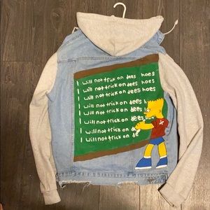 Custom denim bart jacket